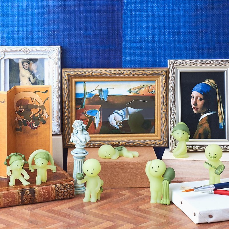 Smiski│Incredible Luminous Elf-World Famous Painting Museum Series (Two random items) - Stuffed Dolls & Figurines - Plastic 