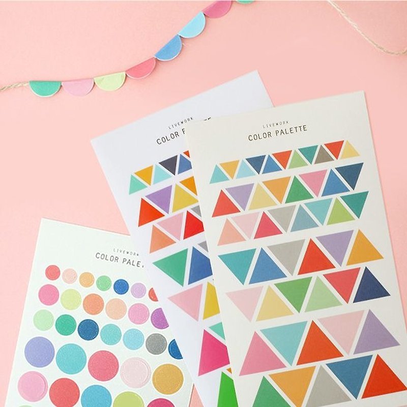 COLOR Geometric Sticker Set - Triangle, LWK37385 - Stickers - Paper Multicolor