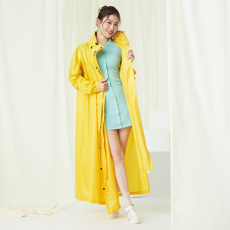 SlashieLight Slant Open Lightweight Raincoat_UK Yellow - Umbrellas & Rain Gear - Waterproof Material Yellow