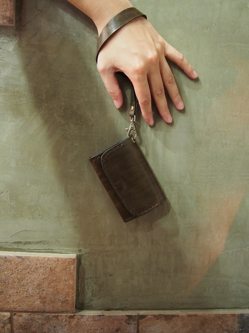 Multi-function coin purse small wallet leather - กระเป๋าใส่เหรียญ - หนังแท้ 