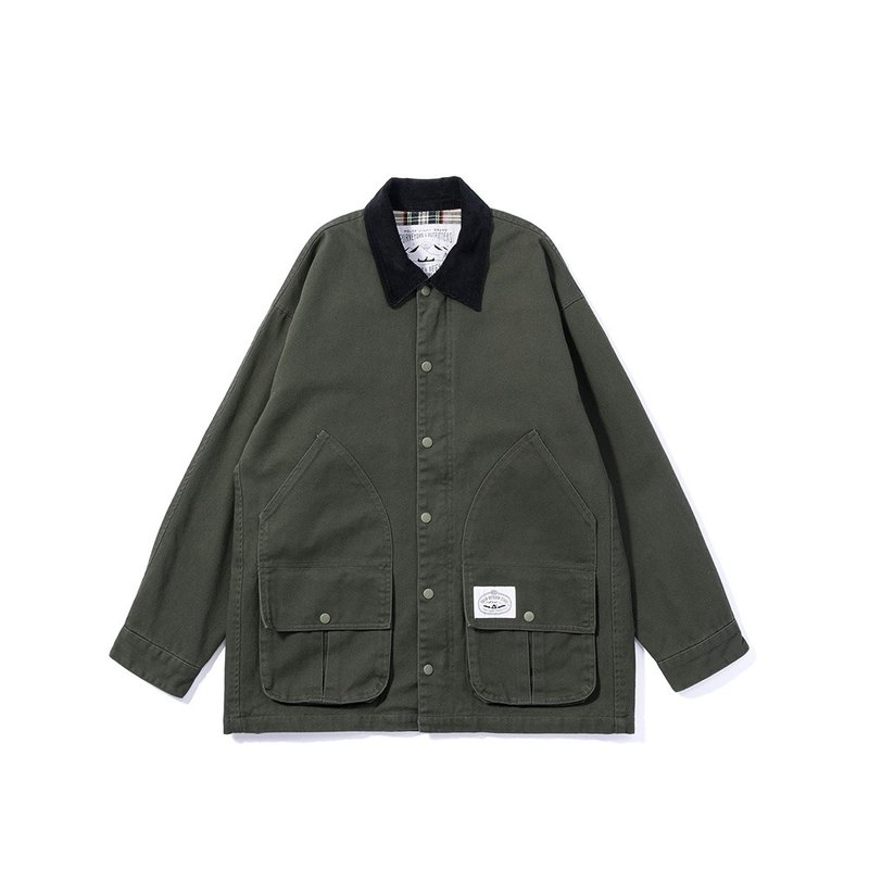 Japan limited POLER OUTPOST HUNTING JACKET outdoor hunting jacket / green - Men's Coats & Jackets - Other Materials Green