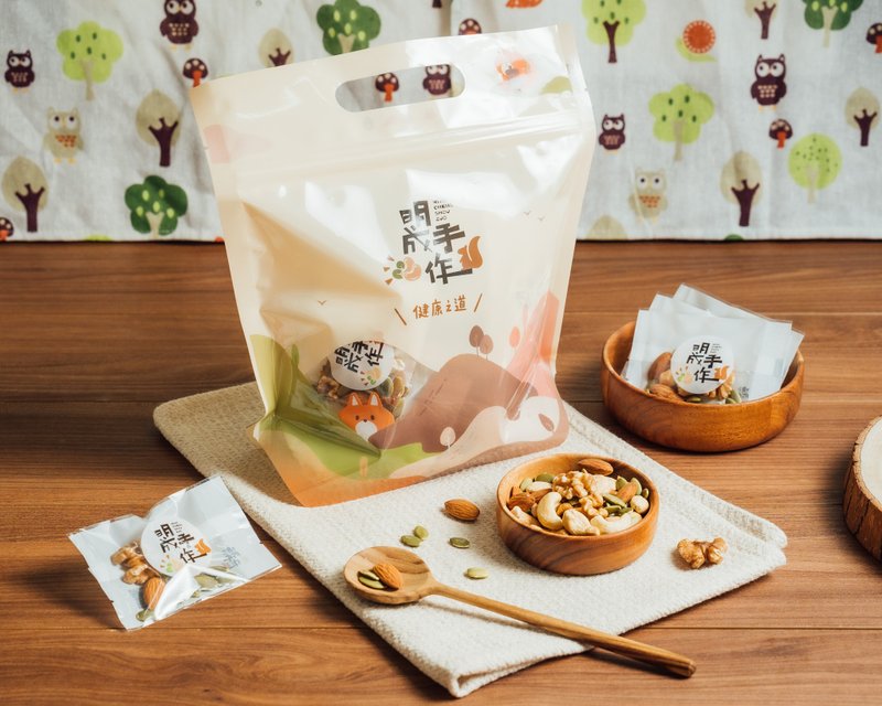 [Mingcheng Handmade] Comprehensive nut bag (10gX30 pack/souvenir/original nuts/winning) - ขนมคบเคี้ยว - อาหารสด ขาว