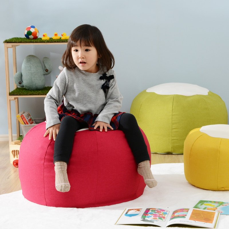 【CELLUTANE】POTE parent-child round chair A810 authorized for sale in Japan - เก้าอี้โซฟา - วัสดุอื่นๆ สีเหลือง