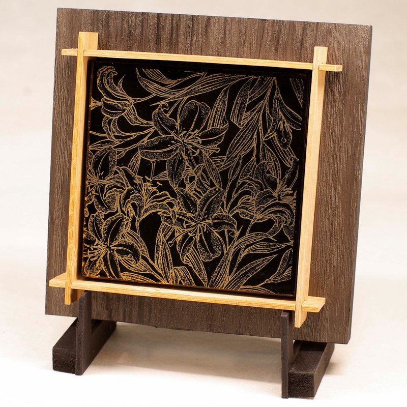 Blooming cube----maki-e(decoration) - Items for Display - Other Materials 