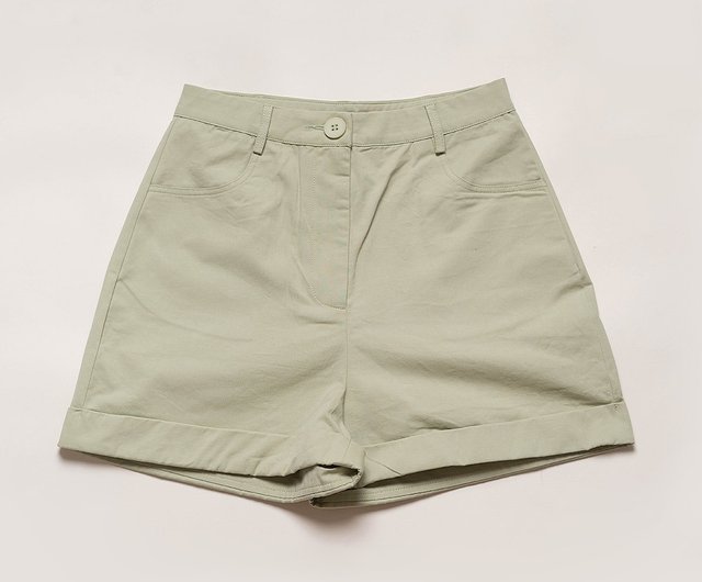 Cotton Twill Shorts (Sage) – Paper Palette Studio