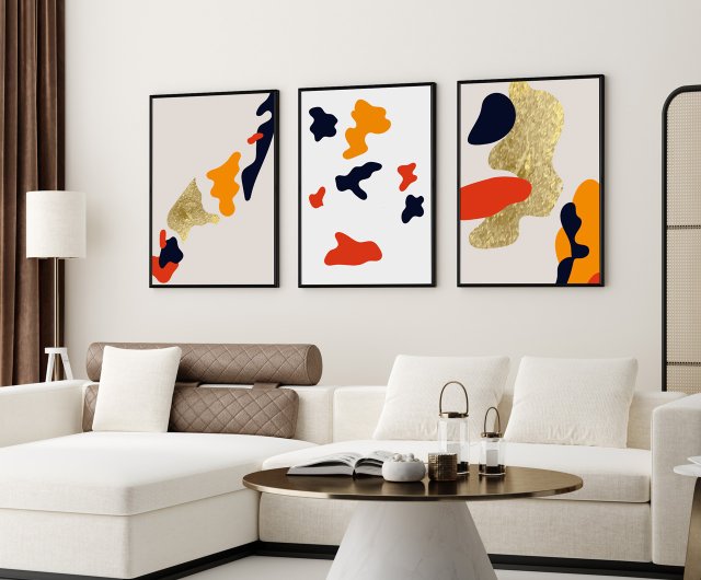 ゴールド Wealth II - 裕福な掛け絵/旧正月の掛け絵/寝室の掛け絵/鯉の