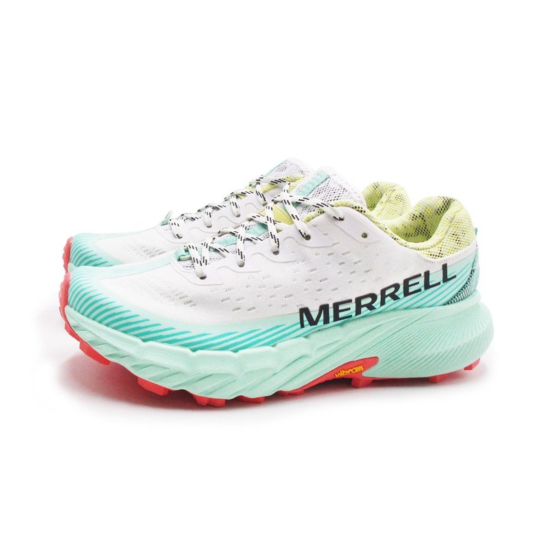 MERRELL AGILITY PEAK 5輕量戶外越野慢跑運動鞋 女鞋-白綠色 - 女運動鞋/球鞋 - 其他材質 