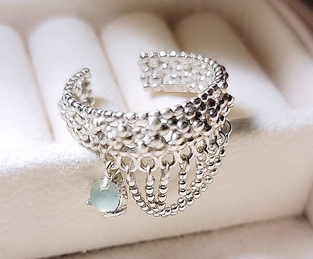 Jade hot sale bar ring