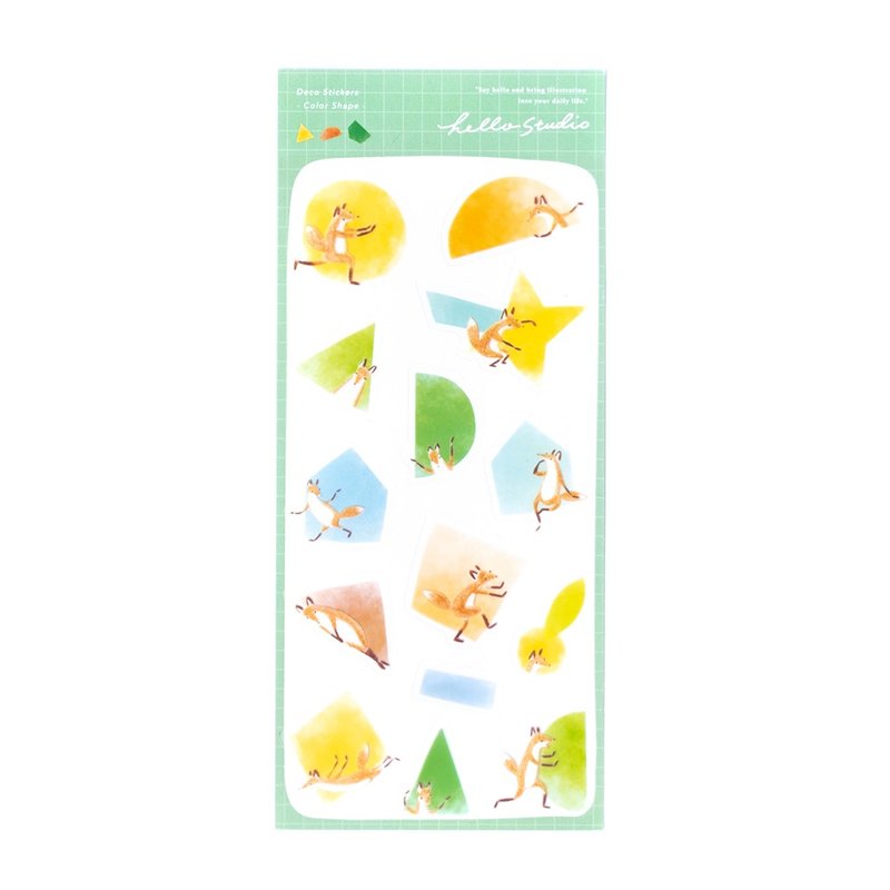 繽紛色塊 Color Shape | 透明割型貼紙 - 貼紙 - 紙 