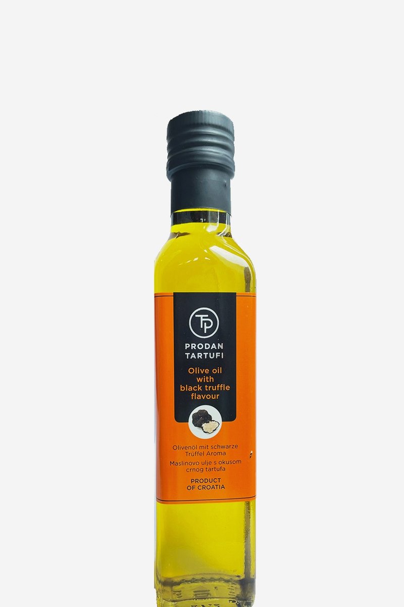 Prodan tartufi black truffle flavored olive oil 60ml/250ml - เครื่องปรุงรส - อาหารสด สีทอง