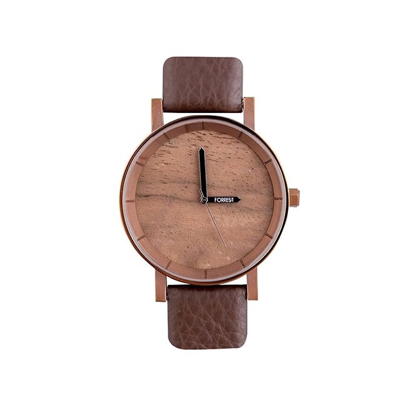 FORREST - [NEW] Copper Wood Brown Veneer (L) - นาฬิกาผู้หญิง - วัสดุอื่นๆ 