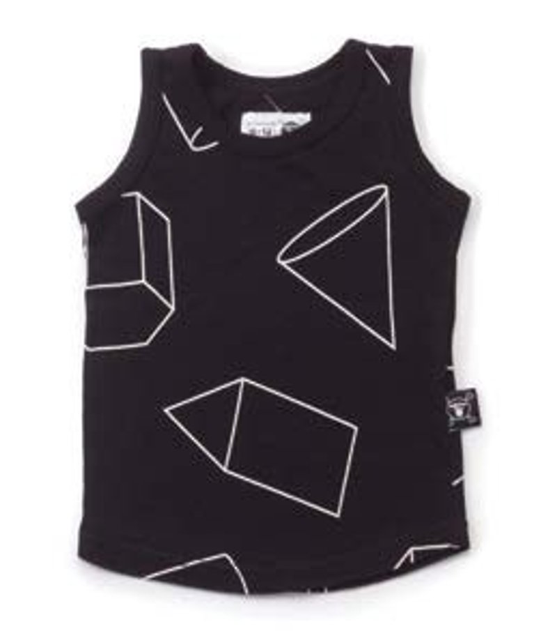 2016SS spring and summer NUNUNU black triangle sleeveless vest - Other - Paper Black
