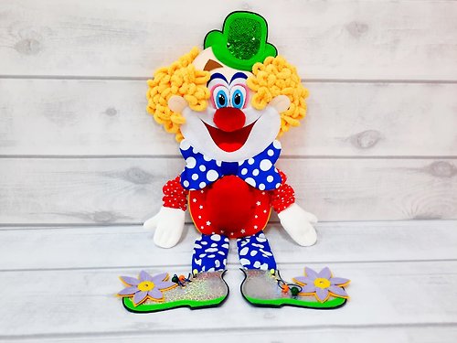 Happy Toy House Circus clown, sensory interactive play, Montessori Toy, Felt Board Sets