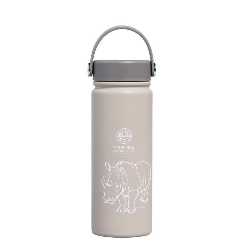 [Leofoo Village] Rhino Thermos Cup 304 ceramic coating 550ml official direct-operated portable thermos cup - Vacuum Flasks - Other Materials 