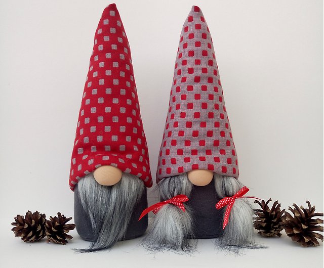 Christmas Gnomes - Handmade Gnome Christmas Decorations, 12 Inch Swedish  Plush - Shop GnomesByEkaterina Stuffed Dolls & Figurines - Pinkoi