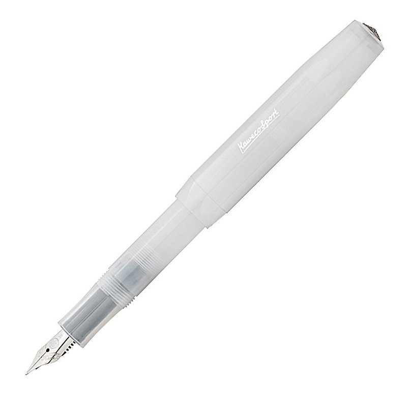 Germany KAWECO FROSTED Sport series fountain pen coconut white F - ปากกาหมึกซึม - เรซิน ขาว