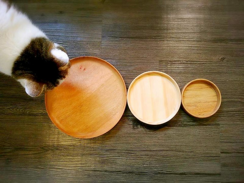 Wood shallow saucer plate inventory heart hand car system - Small Plates & Saucers - Wood Brown