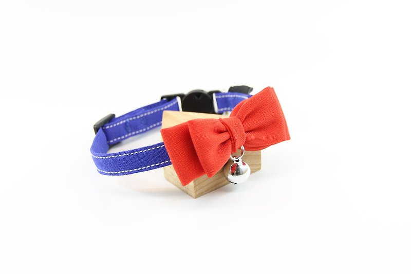 【Cat Bow Tie Collar】Pet Collars Beautiful Outing for a Walk - Collars & Leashes - Other Materials 