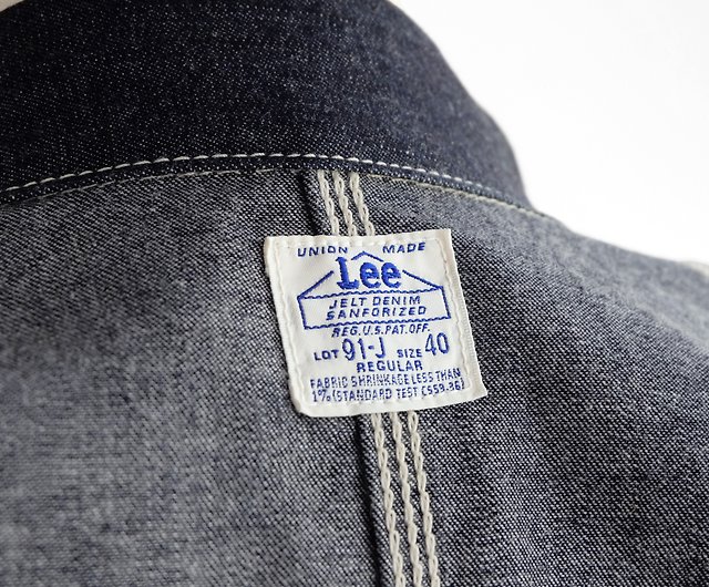 Vintage Lee Coverall Chore/Loco 91-J Denim Jacket 40s 50s Reissue 
