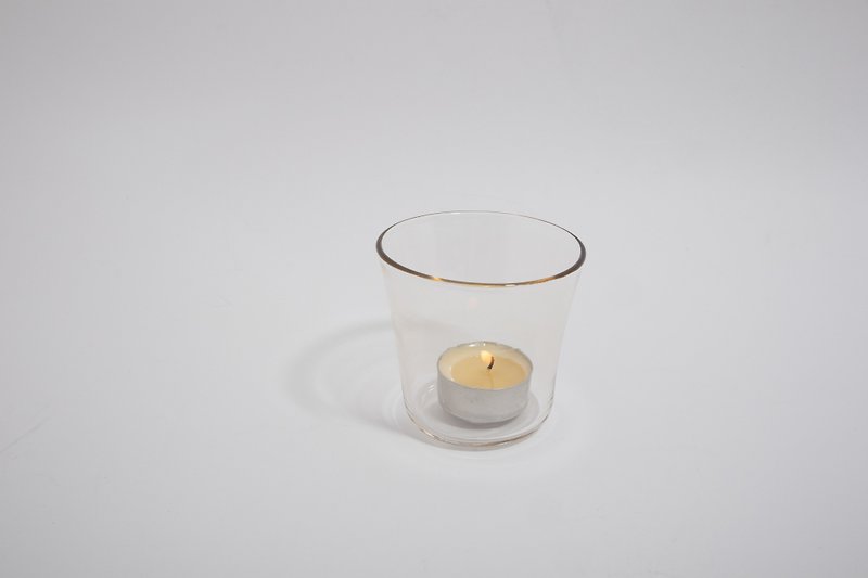 自由吹製手工透明玻璃杯 - 香氛蠟燭/燭台 - 玻璃 透明