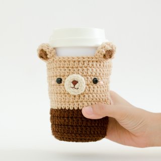 Crochet Cozy Cup - The Bear / Coffee Sleeve, Starbuck.
