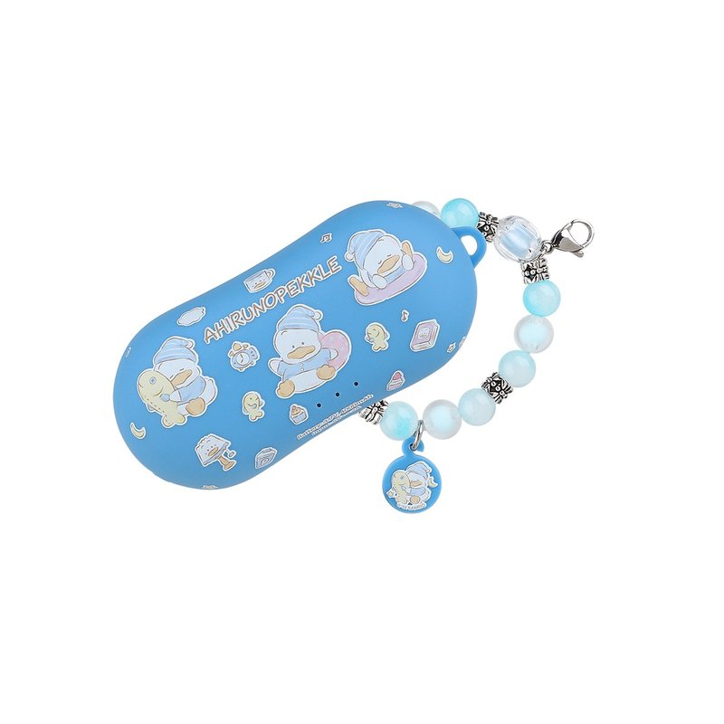 4000mAh Handwarmer with bead charm strap - Ahirunopekkle - อื่นๆ - พลาสติก สีน้ำเงิน