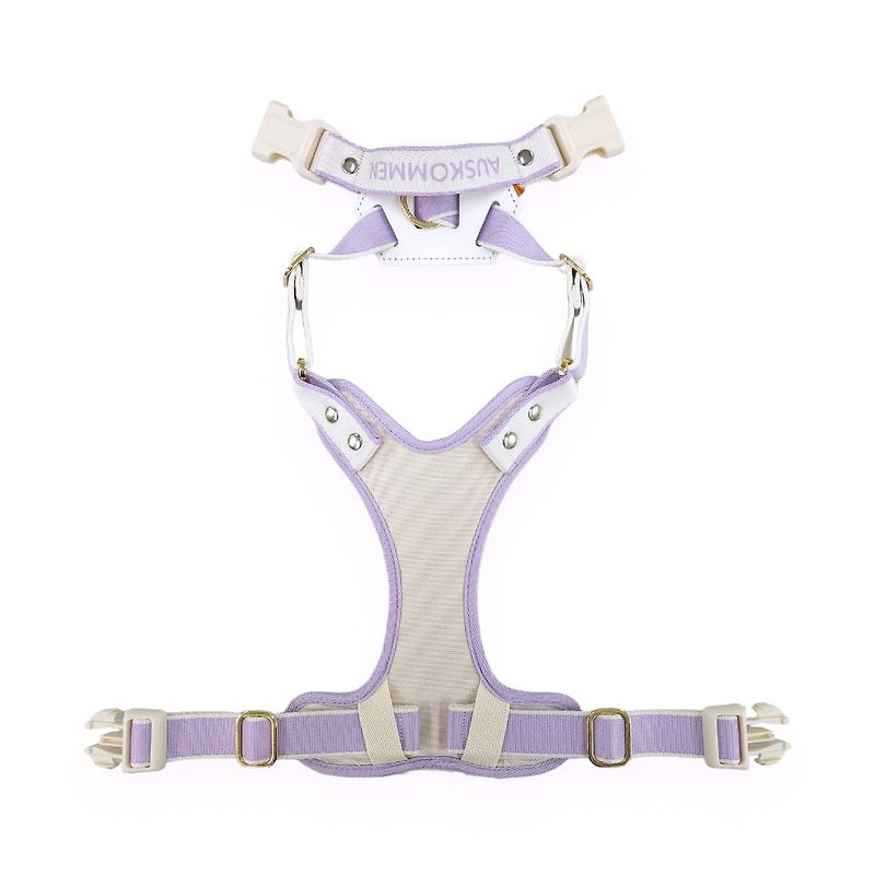 X胸背帶PLUS 粉霧紫 - 貓狗頸圈/牽繩 - 其他材質 