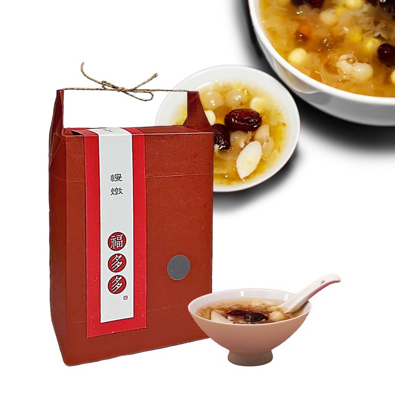 Slow-cooked Fuduoduo Sharing Pack Gift Box [Lily, Lotus Seed, Longan, Red Date, Snow Fungus Sweet Soup] - Cake & Desserts - Fresh Ingredients 