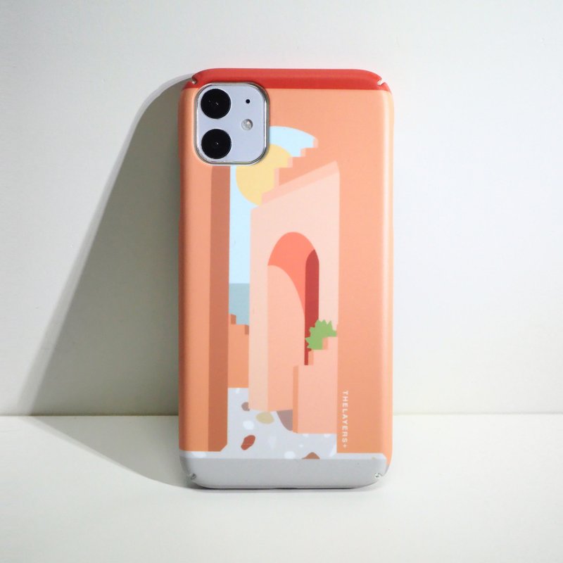 免費刻字 | 西班牙插畫Castillo Rosa Phone case 防摔磨砂手機殼 - 手機殼/手機套 - 塑膠 粉紅色