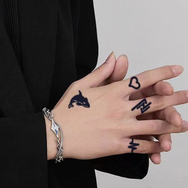 港澳台免運費發3張【酷辣紙飛機】半永久魔法植物草本紋身貼防水持 - 紋身貼紙/刺青貼紙 - 紙 多色