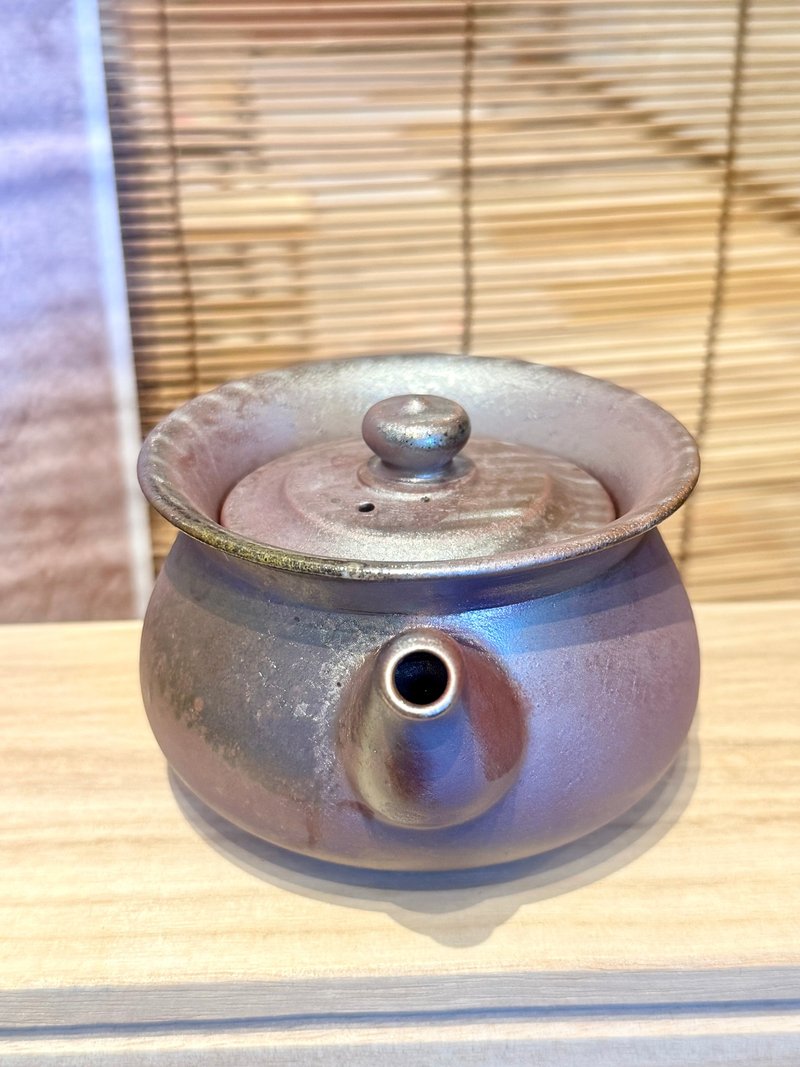 柴燒易泡壺  流光紫胭脂 - 茶壺/茶杯/茶具 - 陶 