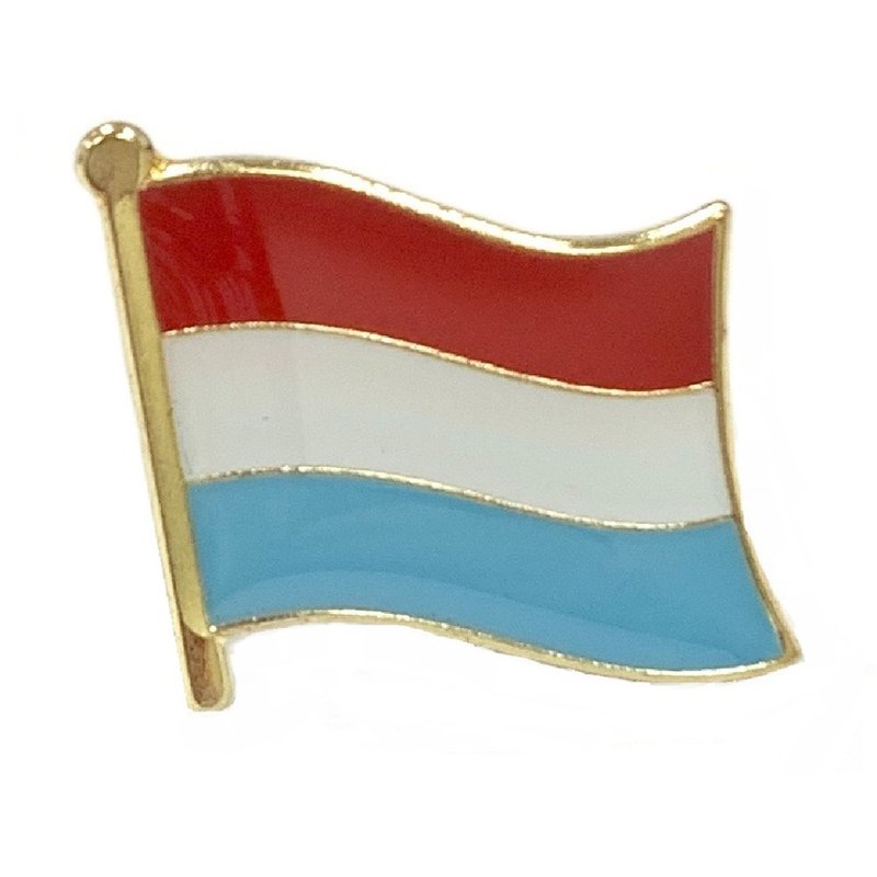 Luxembourg 盧森堡 國旗辨識胸針 國旗配飾 國徽徽章愛國 國慶 遊 - 胸針 - 其他材質 多色
