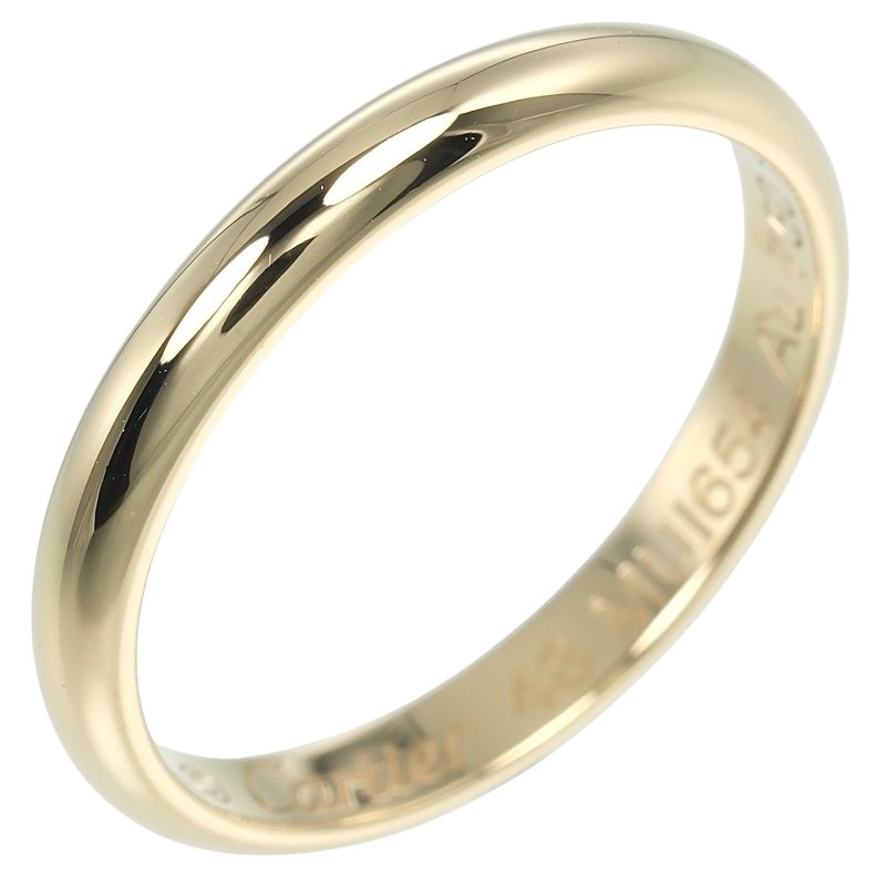 【日本直送】カルティエ CARTIER 1895 ウェディング 8号 リング 指輪 2.5mmモデル K18YG イエローゴールド 約2g【中古】Aランク - 戒指 - 貴金屬 金色
