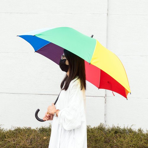 Good Umbrellas in Pairs] Large Umbrella Surface Rainbow Straight Umbrella 2  Free Shipping Group - Shop f-seasons Umbrellas & Rain Gear - Pinkoi