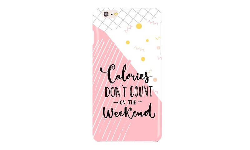 Everyone firm - [weekend] -3D full hard shell -RC02 - Phone Cases - Plastic Pink