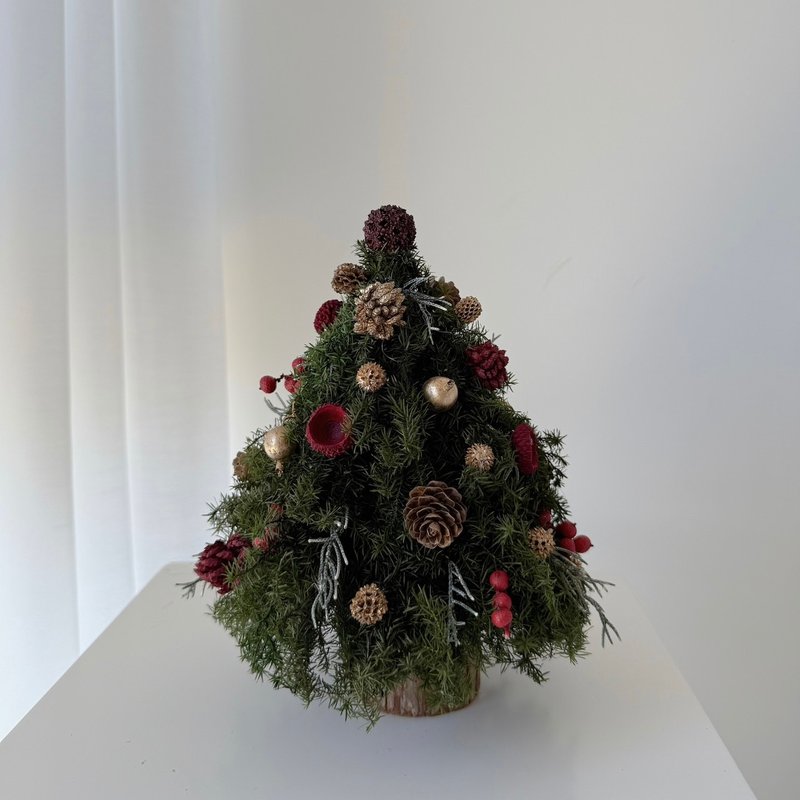 SEE 看見花藝設計|聖誕節|永生雪松 |聖誕樹|閃耀聖誕雪松聖誕樹 - 乾燥花/永生花 - 植物．花 