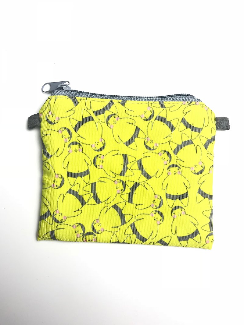 肥仔樂拉鏈袋 M 號 - 黃色 - 化妝袋/收納袋 - 聚酯纖維 多色
