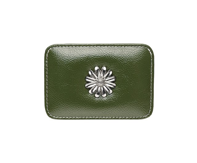Daisy Slim Mini Transportation Card Wallet Khaki - Shop