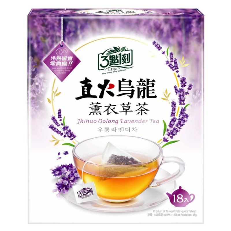 【3點1刻】直火烏龍 薰衣草茶 18入/盒 - 茶葉/茶包/水果茶 - 其他材質 紫色