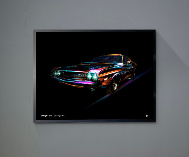 クラシックカー-1970-ダッジ-チャレンジャー T/A /アート