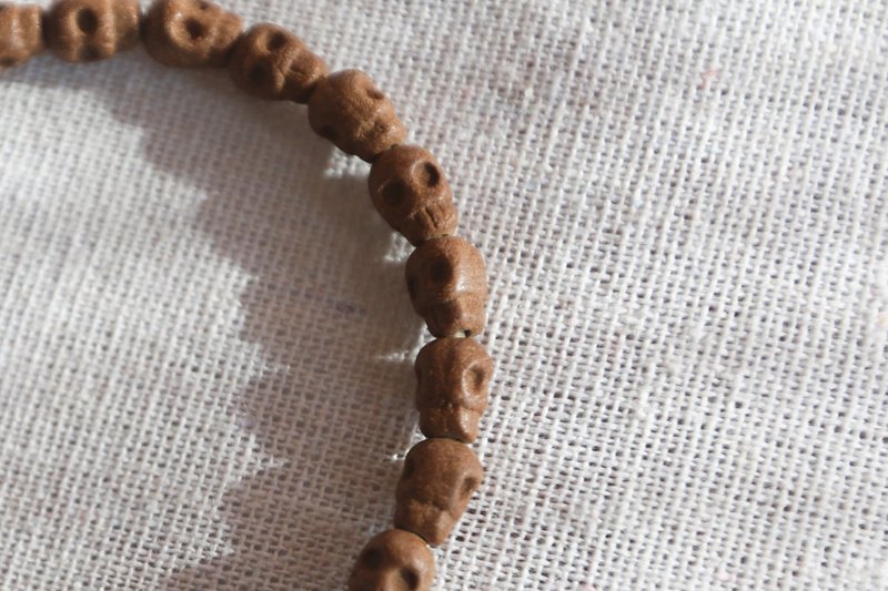 Skull Harmonious Incense Bead Bracelet - Bracelets - Plants & Flowers 