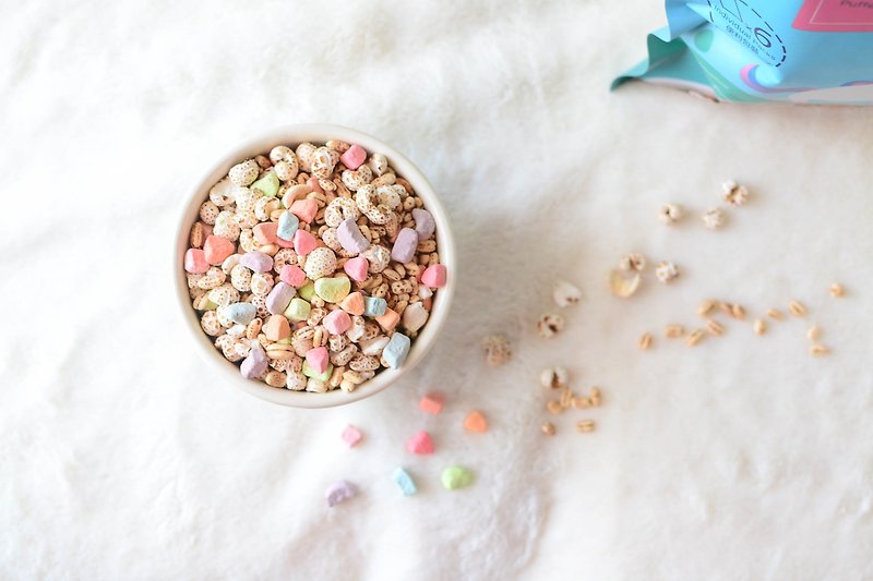 Hearties Puffs Multicolored Crisp - Coix Seed Beans Wheat Version Small Dessert Rice Muesli | Unicorn - Oatmeal/Cereal - Other Materials Multicolor