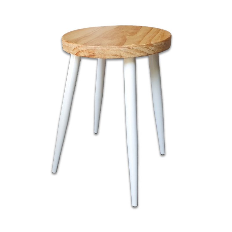 Log solid wood round table stool commercial empty table chair custom-made products can be customized CU113 - Other Furniture - Wood White