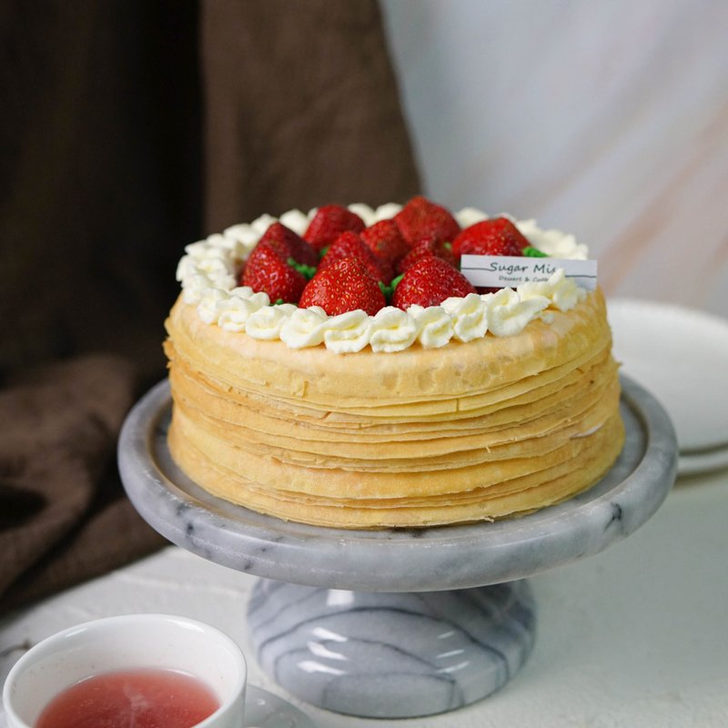 Strawberry Season-Strawberry Chantilly Layer Cake 6 inches - Cake & Desserts - Other Materials 