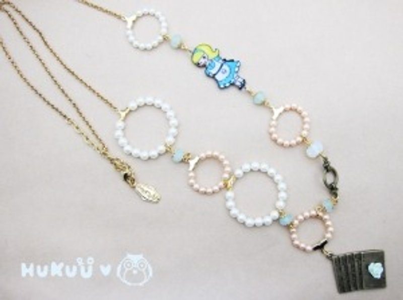 §HUKUROU§ Alice Series Alice Pearl Necklace - Necklaces - Other Metals 