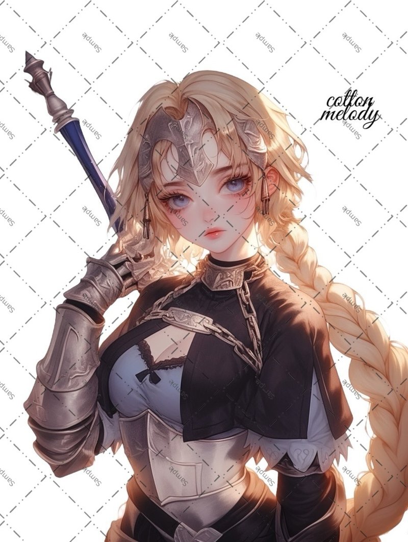 original sticker no.1808 人物ステッカー オリジナルステッカー オリジナル人物ステッカー 装飾ステッカー cotton melody - 貼紙 - 紙 