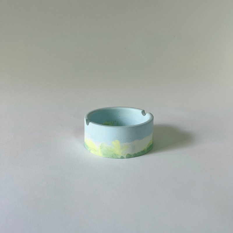 水泥風景煙灰缸-002 - 擺飾/家飾品 - 水泥 綠色