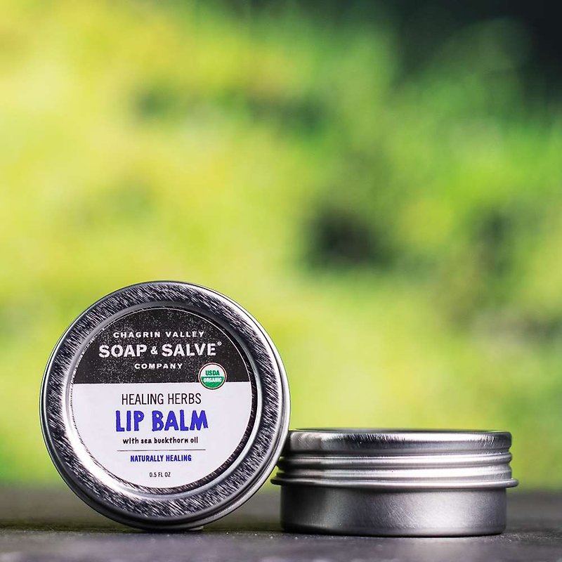 Chagrin Valley - Organic Lip Balms-HEALING HERBS - ลิปกลอส - พืช/ดอกไม้ สีส้ม