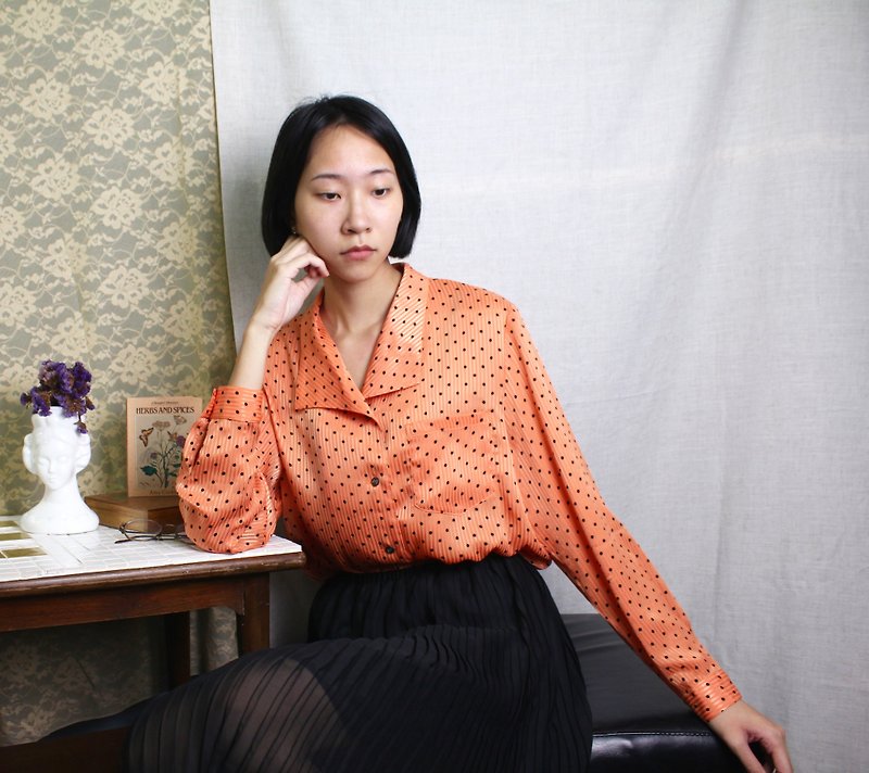 FOAK vintage Tokyo ruin little shirt - เสื้อเชิ้ตผู้หญิง - วัสดุอื่นๆ 