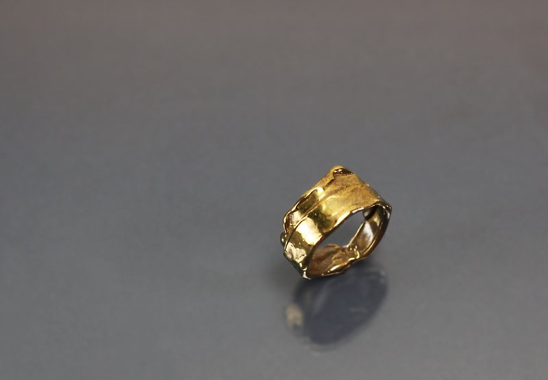 Abstract Series - Cake Design Bronze Ring - แหวนทั่วไป - ทองแดงทองเหลือง สึชมพู